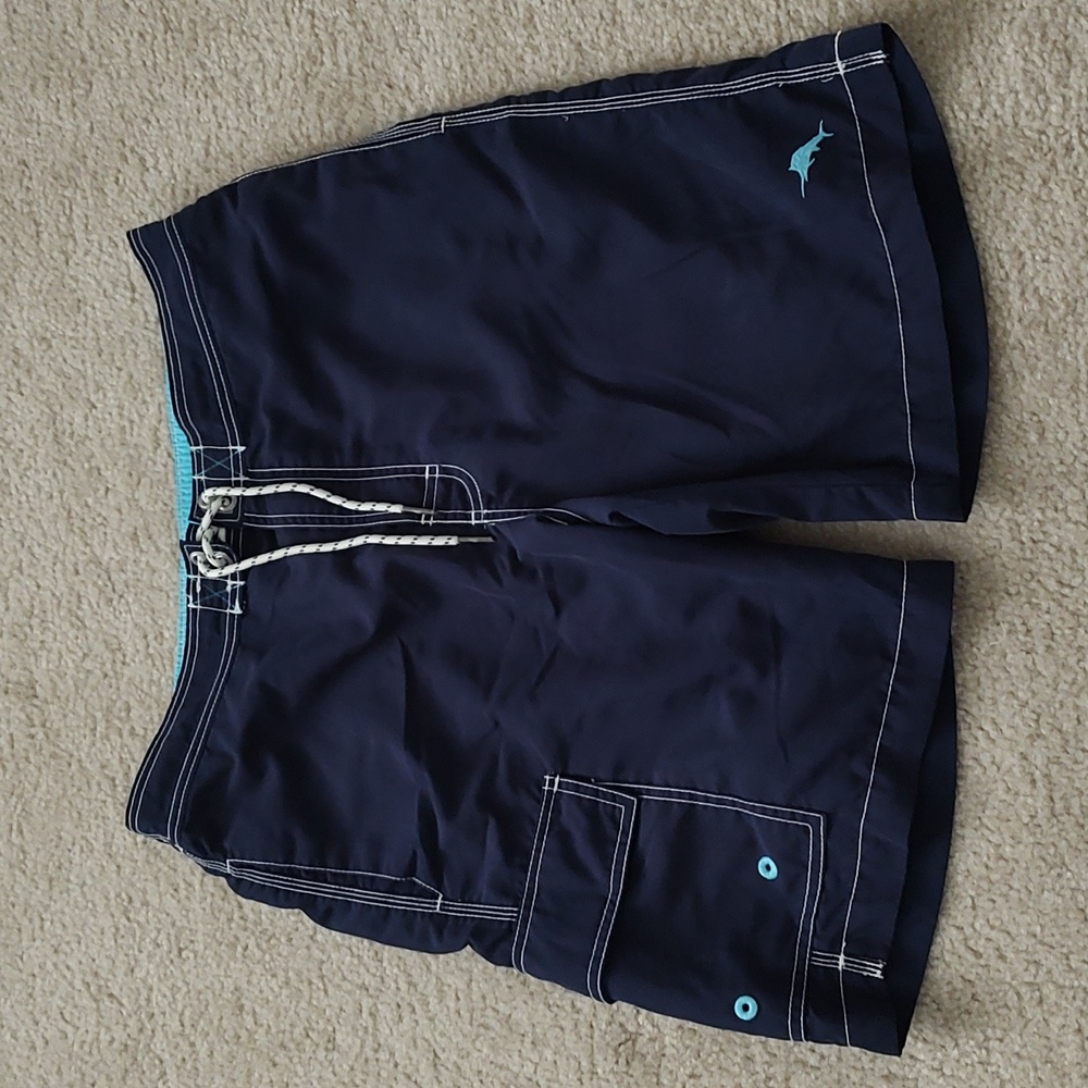 Tommy Bahama men's blue swim trunks size M
